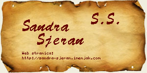 Sandra Sjeran vizit kartica
